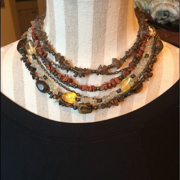 STONE STRANDED Necklace  - Picture 1 of 9